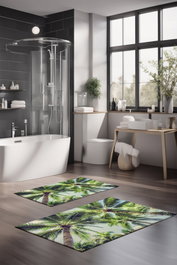 Mijölnir Juego de Alfombrillas de Baño CT-5192 de 2 Piezas Multicolor